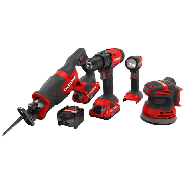 Craftsman V20 Power Tool Set with Case